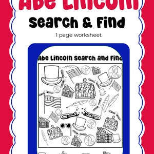 Abe Lincoln Search and Find Worksheet