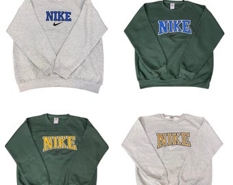 Nike reworked sweatshirts Mens S M L XL Grey Green