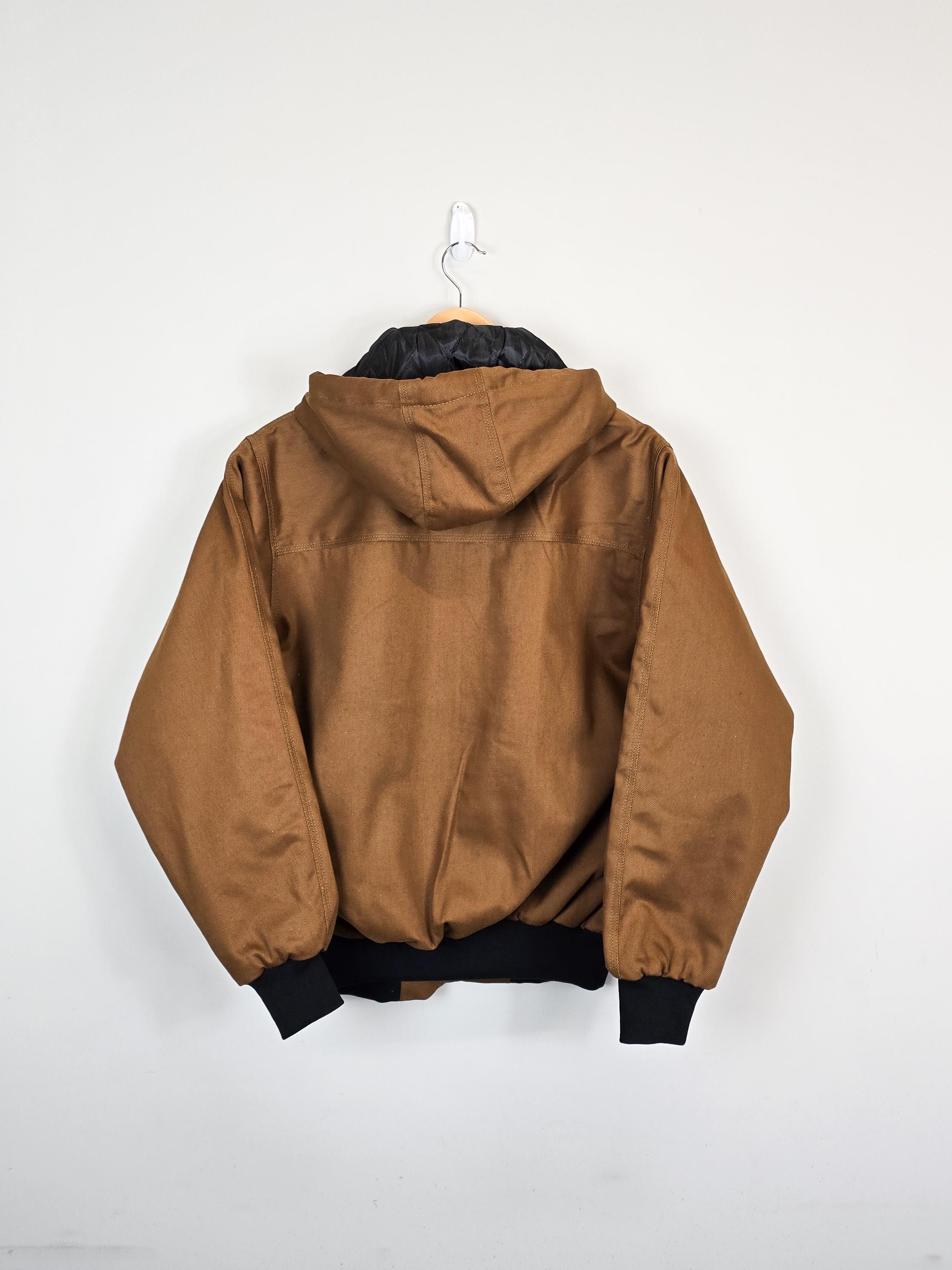 Carhartt Reworked Jacket Men's Medium Brown Long Sleeve Hooded