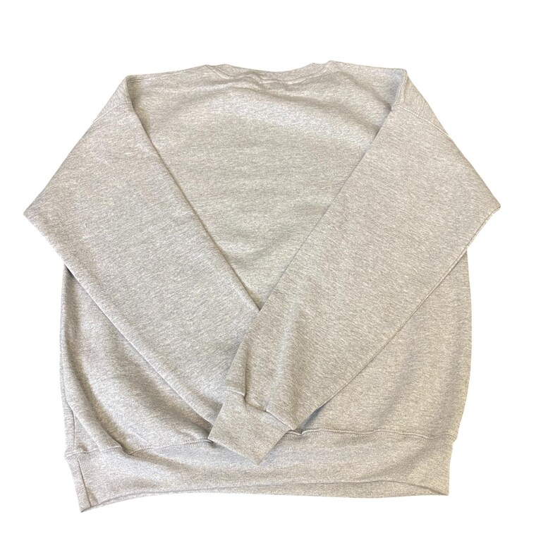 Sweat Nike Reworked pour Homme, gris moyen, logo épellation brodé, vintage Y2K image 3