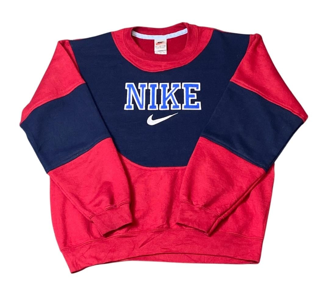red white blue nike sweatshirt