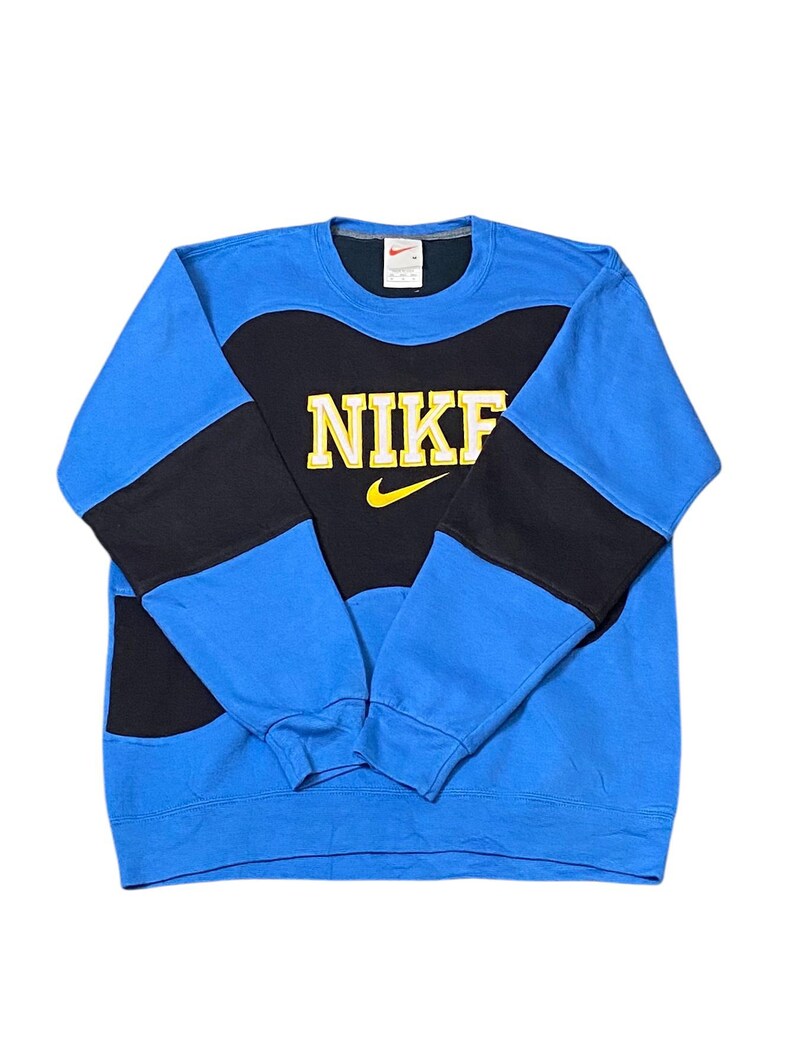 Mnike Reworked Nike Reworked Sweatshirts Mens S M L XL Black Red Grey Pink - Etsy