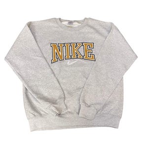 Felpe rielaborate Nike Uomo S M L XL Grigio Verde immagine 4