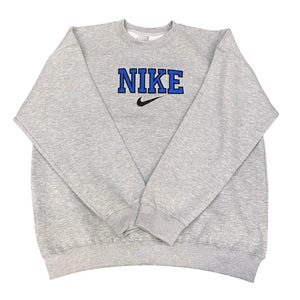 Felpe rielaborate Nike Uomo S M L XL Grigio Verde immagine 2
