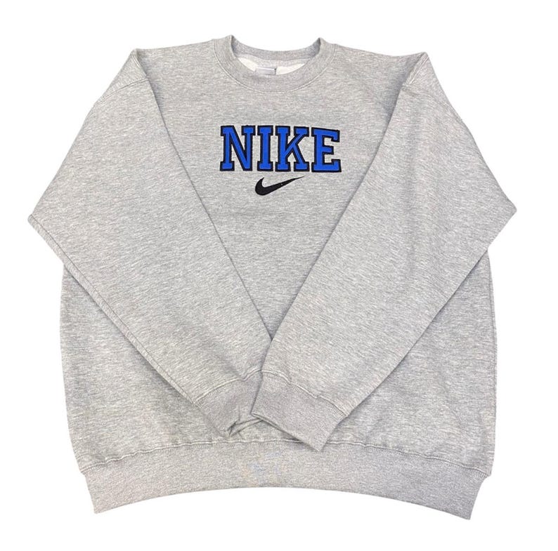 Felpe rielaborate Nike Uomo S M L XL Grigio Verde immagine 2