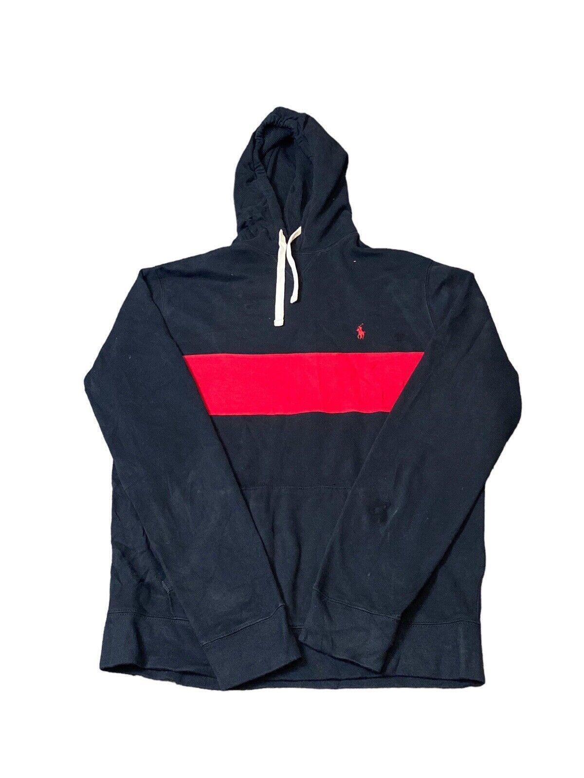 Black polo hoodie with red horse new arrivals