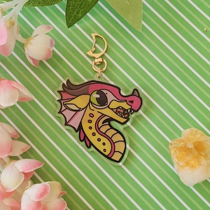 Wings of Fire Kinkajou keychain/Jade Winglet keychain