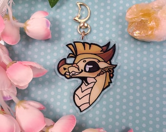 Wings of Fire Qibli keychain/Jade Winglet keychain