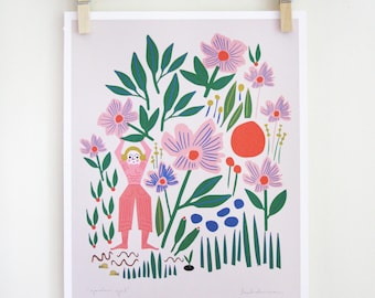 Garden Girl Print