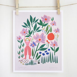 Garden Girl Print