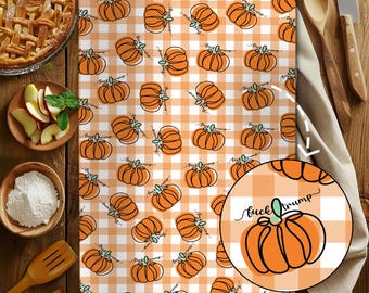 Subtle F*ck Trump Pumpkin Hand Towel, Funny Political Home Decor, Halloween Kitchen Towel, Sarcastic Liberal Host Gift, Fall Autumn Decor