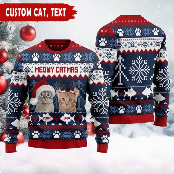 A Tiny Meowy - Personalized Custom All-Over-Print Sweatshirt main image 1