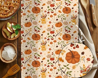 Subtle F*ck Trump Pumpkin Hand Towel, Funny Political Home Decor, Halloween Kitchen Towel, Sarcastic Liberal Host Gift, Fall Autumn Decor