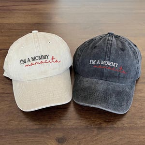 I’m a mommy mamacita Hat, Embroidered Cap for Moms, Minimalist Lowercase Mom Gift, Latina Mommy Hat, Mamacita Hat