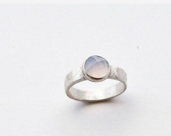 Moonbeams Chalcedony and Silver Ring Women's Size 6 US - Etsy