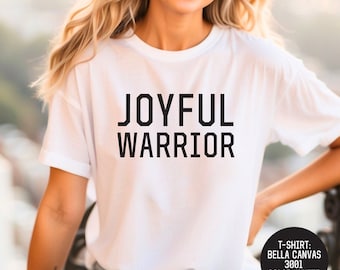 Camicia da donna minimalista Maglietta da guerriero gioiosa Maglietta di autoespressione Regalo per le donne Fidanzata Divertente Stile di vita Maglietta per la sua donna Joy Lady