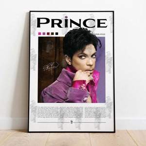 Vintage Prince Wall Art, Printable, Music Gift, Minimalist Art, Anniversary Gift, Home Decor, Poster