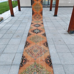 2x24 Rugs, Extra Long Runner Rug,Stairs Rug 2x24,Narrow Runner Rug, Turkish Vintage Runner Rug, Home Decor Rug, Handmade Rug 2.5x23.8 Feet
