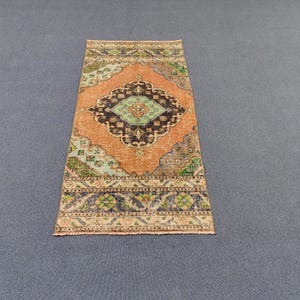 2x5 Rug, Oushak Rug, Handwoven Turkish Rug, Home Decor Carpet, Vintage Rug, Mini Runner Rug,Anatolia Carpet,Entryway Rug,Wool Rug,2.3x4.6 Ft