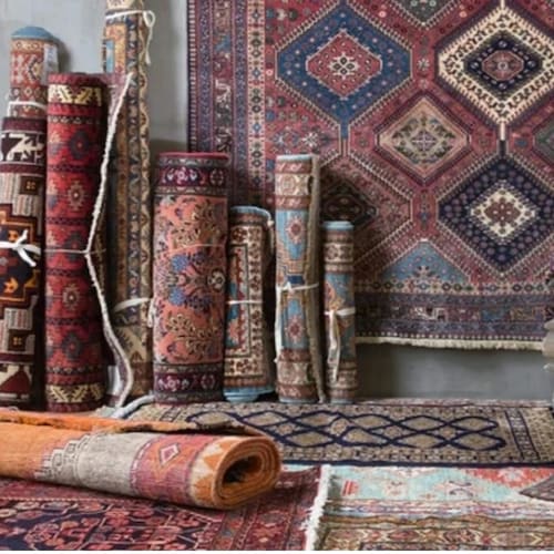 パッチワークウールランナーラグ：ヴィンテージトルコスタイル、2.2x12