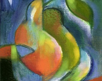 Cubist Pear Print