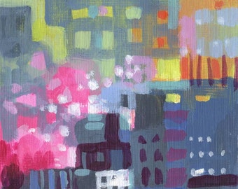 Paris Colors Abstract Painting