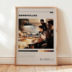 Goodfellas 1990 Movie Poster - Classic Mafia Film Art Print, Vintage Goodfellas Wall Decor, Crime Drama Poster