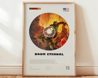 High Quality Poster of the Doom Slayer From DOOM Eternal - Etsy