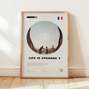 Life Is Strange 2 Poster, Sean Diaz Wall Art, Minimalist Wall Decor, Adventure Drama Sci-Fi Print, Framed Option, Gift for Gamers