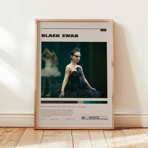 Black Swan Poster, Mila Kunis Wall Art, Minimalist Wall Decor, Dancer Print, Gift for Film Lovers