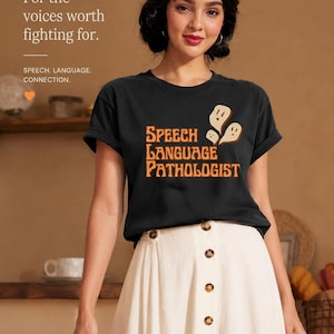 Chemise SLP d'Halloween Comfort Colors | t-shirt fantôme d'orthophoniste | Chemise d'orthophoniste Spooky Season | Chemise d'automne SLP | SLP Hal