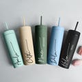 Bridesmaid Gift, Personalized Tumbler with Lid and Straw, Christmas Tumbler, 16 oz Skinny Cup,Bridesmaid Proposal,Bachelorette Party Gifts product logo