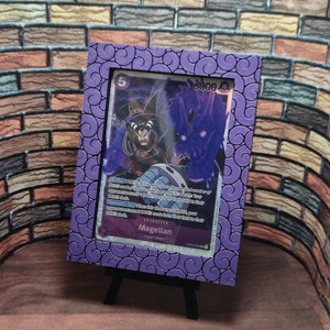 Présentoir magnétique pour cartes TCG Fruit du diable - Support à chargement par le dessus pour cartes à collectionner et photos - Une pièce
