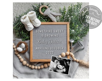 Spring Baby Announcement, Social Media Reveal (Digital File)