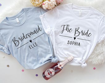 Bachelorette Party Shirts, Bride Gift Team Bride Shirt, Hen Party Wedding Party Tshirt, Personalised Hen Party T Shirts, Bridal Party Shirts