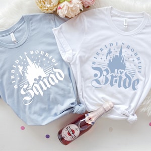 ビビディ・バビディ・バッチ シャツ ディズニー 花嫁シャツ ブライド・スクワッド スウェットシャツ ディズニーランド シャツ メイド・オブ・オナー バッチ Tシャツ ブライダルパーティー タンクトップ