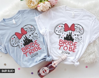 Disney-Inspired Bachelorette Keepsake for Bride Tribe, Personalized Minnie Ears & Castle Art, Celebration Design for Her Squad