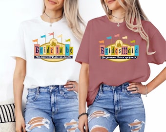 Disney Bride Shirt, Bride Squad sweatshirt, Disney Bridesmaid Shirts, Disneyland Bride To Be, Disney Bach Party tee, Bridal Party Tees