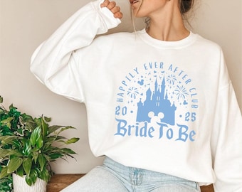 Happily ever Sweatshirt, Disney Bride Shirt, Bridal Sweatshirt and Shirts, Bridal Shower shirt, Bride to Be Jumpers