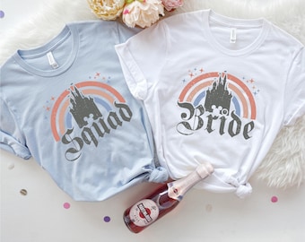 Disney Bridal Party Shirt Disney Bachelorette Shirts Disney Bride Squad Shirt Disney Bachelorette Party Tee Disney Wedding Shirts Bride Tee