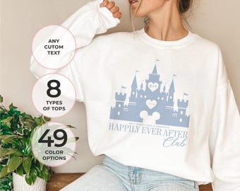 Happily ever shirt, Disneyland Shirts for Bachelorette, Bridal Disneyland Shirt, Disneyworld Bachelorette Tanks, Didney Bride Sweater