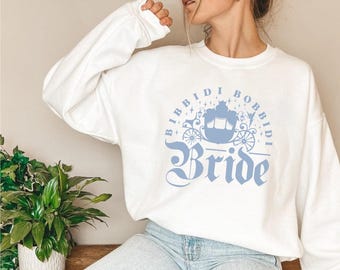 Cinderella Carriage sweatshirt | Bibbidi Bobbidi Bride Crew | Disney Bachelorette Tee | Disneyland Bach Sweater Disneyword Bridal party