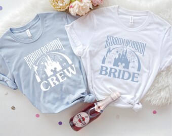 Bibbidi Bobbidi Bride Shirt | Disney Bachelorette & Bridal Party Tank | Matching Squad Tees | Comfort Colors 1717 Bella Canvas