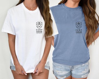 Custom Camping Bachelorette Shirt Last Trail Before the Veil Camp Bachelorette Party Shirts Mountain Wedding Camp Bach Bride To Be Gift