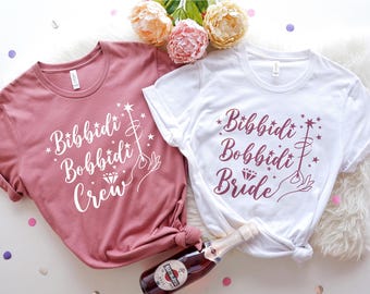 Bibbidi Bobbidi Bride Shirt Magical Bride Bibbidi Bobbidi Bride Dtf Diney Shirts Bride Disneyland Shirt Bride Disneyland Bridal Party Tank