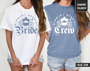 Cinderella Carriage Shirt | Bibbidi Bobbidi Bride Crew Squad | Disney Bachelorette Party Tee | Women's Tank Top, Unisex Sweatshirt,