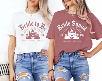 Disney Bride to be Shirt, Bride Squad sweatshirt, Disneyland shirts, Bridesmaid Bach tee, Bridal Party Tees, Brides babes shirt, Bride squad