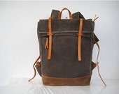 canvas zipper backpack