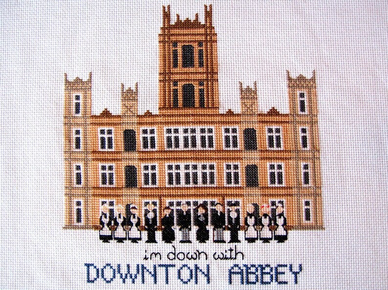 Downton Abbey Cross Stitch Pattern - Sales Benefit our Pollinator Conservation Work 