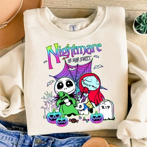 Halloween Cartoon Couple Png, Nightmare Halloween Cartoon Png, Spooky Season Png, Trick Or Treat Png, Funny Halloween Png